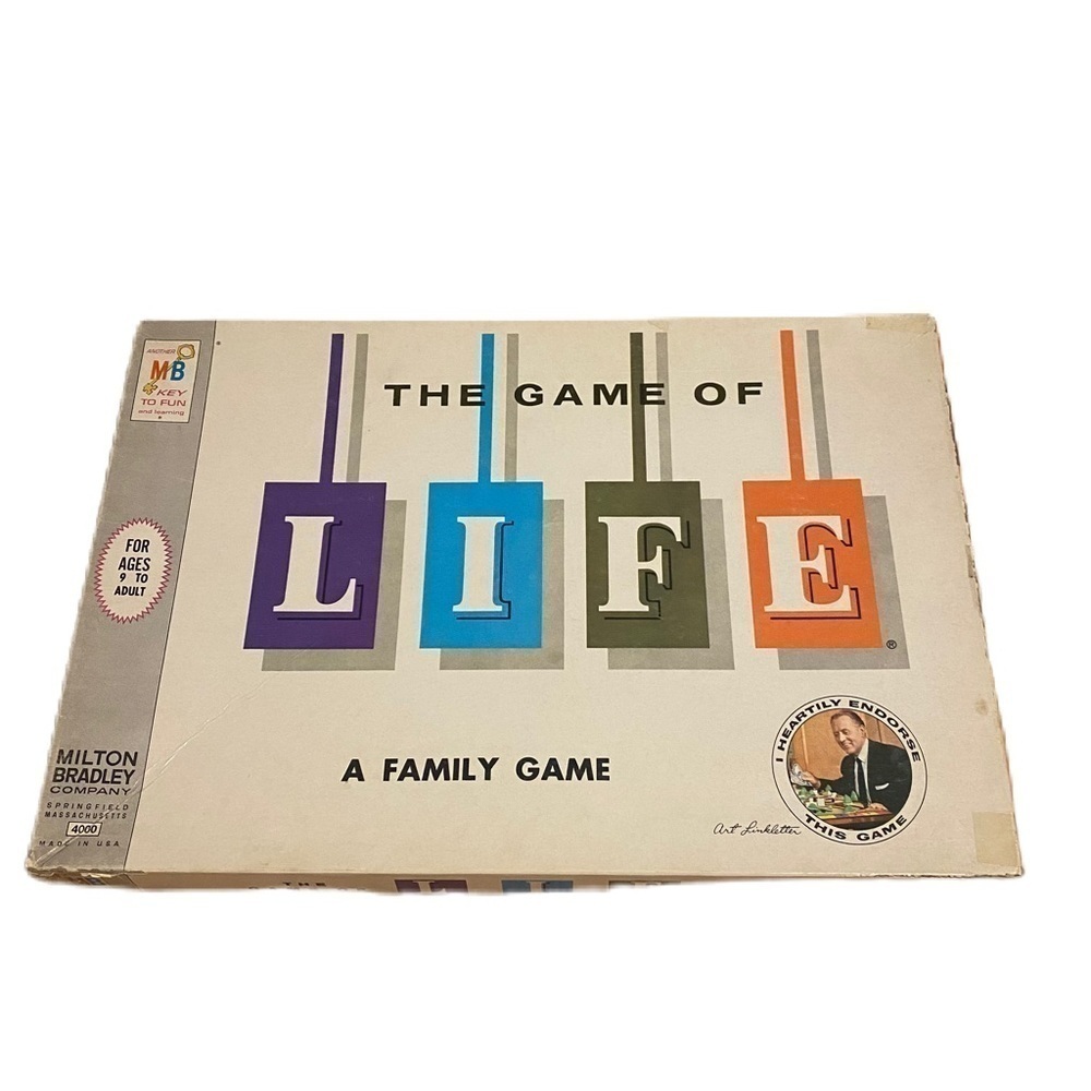 Vintage Game of Life 1960 Board Game Toy Play Money